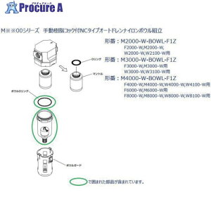 CKD F.R.L���j�b�g 3000�V���[�Y�p �{�E���g�� M3000-W-BOWL-F1Z 1�� ����688-5052 �y�����s�x���ρz