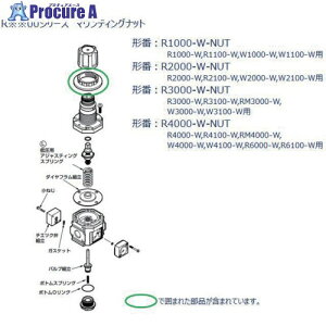 CKD F.R.L���j�b�g 4000�A6000�V���[�Y�p �}�E���e�B���O�i�b�g R4000-W-NUT 1�� ����688-6612�y������ϕs�z�y�����s�x���ρz
