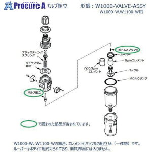 CKD W1000�V���[�Y�p �o���u�g�� W1000-VALVE-ASSY 1�� ����688-6623�y������ϕs�z�y�����s�x���ρz