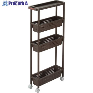 SANKA カーゴ2 スーパースリムワゴン 4段Nブラウン CG2-SS4BR 6台 ■▼581-6205【代引決済不可】