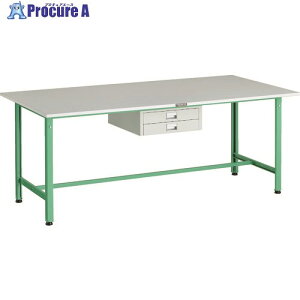 TRUSCO �y�׏d��Ƒ�(300kg)AE�^ 1800X900XH740 ���^2�i���o���t �����O�O���[���F RAE-1809UDC2 YG 1�� ����183-3871