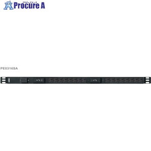 ATEN �x�[�V�b�NPDU/0U/100V/30A/NEMA�^�C�v 16�|�[�g/�T�[�W�ی��H�t�� PE0316SA 1�� ����367-0924 �y�����s�x���ρz