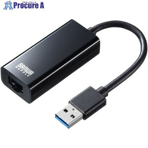 SANWA USB3.2[LANϊA_v^(ubN) USBCVLAN1BKN 1 524-0848 lls