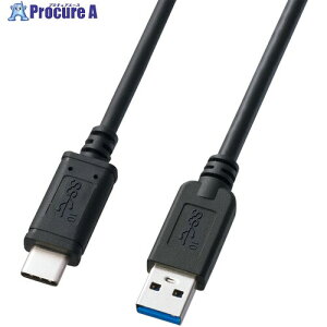 SANWA USB3.1 Gen2 Type C-A�P�[�u��(�u���b�N�E0.5m) KU31-CA05 1�{ ����536-8818 ���l��l����s��