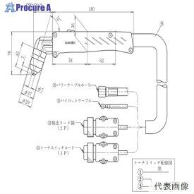 DAIHEN プラズマ切断トーチ CT-0702 CT-0702 1本 ■▼851-3232