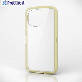ELECOM AQUOS sense9用タフスリムライトケース キャンディフレームカラー 背面クリア クリアイエロー PM-S244TSLAFCYL 1個 ■▼698-0652