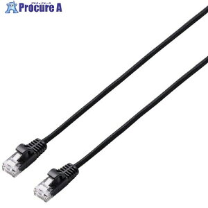 ELECOM LAN�P�[�u�� CAT6A���� ���b�V�� 5.0m �u���b�N LD-GPAM/BK50 1�{ ����711-9276