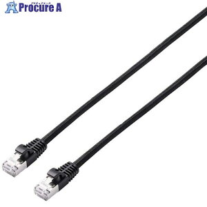 ELECOM LAN�P�[�u�� CAT7 ���b�V�� 3.0m �u���b�N LD-TWSM/BK30 1�{ ����711-9293