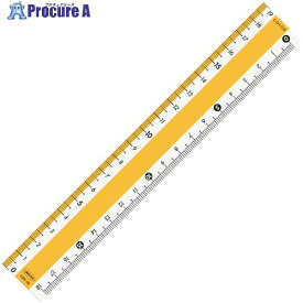 共栄プラスチック カラー直線定規 18cm イエロー CPK-18-Y 1本 ▼600-5988