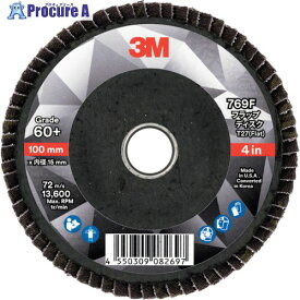 3M フラップディスク 769F 60＋ 100X15 769F T27 60 100X15 10枚 ▼220-2965