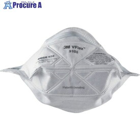 3M Vフレックス[[TM上]] 折りたたみ式防護マスク 9105 N95 レギュラー 50枚/1箱 9105 N95 1箱 ▼422-3870