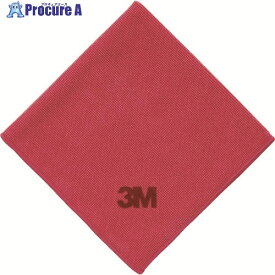3M スコッチ・ブライト 高耐久ふきん2012 赤 36×36cm FUKIN2012 RED 1枚 ▼833-8510