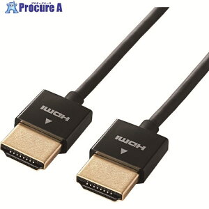 ELECOM �X�[�p�[�X����HDMI�P�[�u�� �C�[�T�l�b�g�Ή� 1.5m �u���b�N DH-HD14SS15BK 1�{ ��147-4106