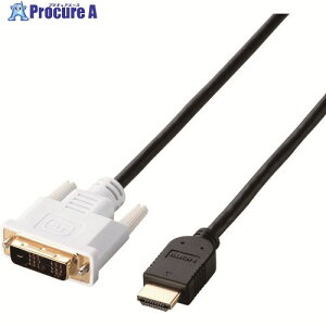 ELECOM HDMI-DVI�ϊ��P�[�u�� 1m �u���b�N DH-HTD10BK 1�{ ��147-4171