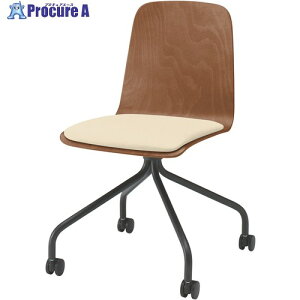 ITOKI �m�b�g���[�N�w����̃L���X�^�[�`�F�A ���p�b�g�t �w�����X�e�B�b�N�r�[�`M �r�T�e���u���b�N �E���^�����U�[ �~���L�[�z���C�g KLL-125DK-TTH8 1�r ����709-7872 �y�����s�x���ρz