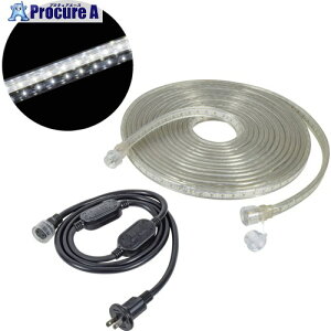 NICHIDO �я�LED�Ɩ� LED�R�l�N�g���C�� ���ʔ��� 5m �� �V���R���^�C�v LECS-R5LA-W 1�{ ��712-0130