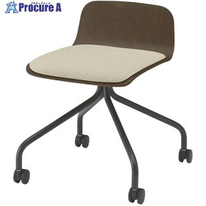 ITOKI �m�b�g���[�N�L���X�^�[�`�F�A �w�ʐF���X�e�B�b�N�r�[�`D ����400mm ���ʐF�O���C�b�V���u���E�� KLL-225C-TNF6 1�r ����709-9497 �y�����s�x���ρz