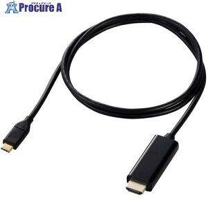 ELECOM fϊP[u USB Type-C-HDMI ~[OΉ 60Hz 1.0m ubN MPA-CHDMI10BK3 1{ 703-1987