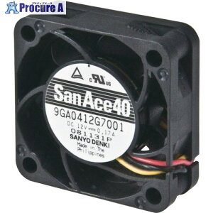 SanAce �����d�̓t�@��(40×15mm DC12V PWM�E�p���X�Z���T�t��) 9GA0412P7G001 1�� ��148-8402