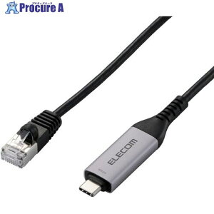 ELECOM USB Type-C-LAN�ϊ��P�[�u�� CAT6 MAC�A�h���X�`�F���W���[ 1.0m �u���b�N LD-CL1G10BK 1�{ ����716-7572