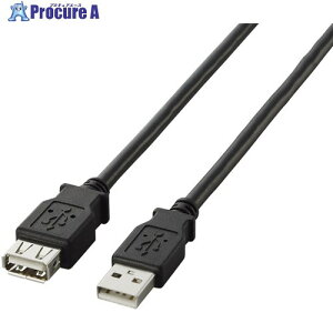 ELECOM EURoHS�w�ߏ���USB2.0���������P�[�u��2.0m�u���b�N U2C-E20BK 1�{ ��541-0835