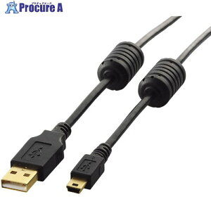 ELECOM EURoHS�w�ߏ���USB2.0�P�[�u��2.0m�u���b�N U2C-MF20BK 1�{ ��541-1327