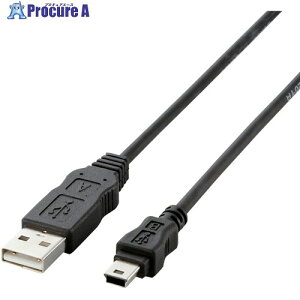 ELECOM EURoHS�w�ߏ���USB2.0�����P�[�u���u���b�N USB-ECOM550 1�{ ��541-2773