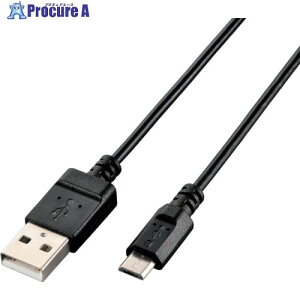 ELECOM �G�RUSB2.0�P�[�u�� A-MicroB 1.5m �u���b�N U2C-JAMB15BK 1�{ ��829-2093