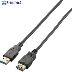 ELECOM USB3.0�����P�[�u�� A-A�^�C�v 1.0m �u���b�N USB3-E10BK 1�{ ��829-2155