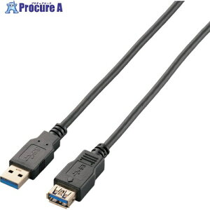 ELECOM USB3.0�����P�[�u�� A-A�^�C�v 2.0m �u���b�N USB3-E20BK 1�{ ��829-2159