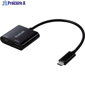 ELECOM fϊA_v^[ Type-C to HDMI ~[O d|[gt 60Hz 0.15m MPA-CHDMIPD15BK 1 699-5269