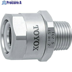 TOYOX �z�[�X�p��(�X�e�����X��) �g���R�l�N�^���C�g TC2-S�^ �K���z�[�X25�~�� �p��K�iR3/4 TC2-S25-R1/4 TC2-S25-R3/4 1�� ��705-4223