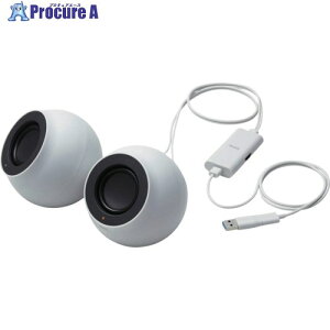 ELECOM PCp2.0chXs[J[ Stina 4.4W USBڑ zCg SP-P10CUSBWH 1 699-3748