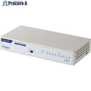 ELECOM Giga�Ή��X�C�b�`���OHub 8�|�[�g ����➑� ���Εt �d���������f�� �z���C�g EHC-G08MN4-HJW 1�� ��699-3774