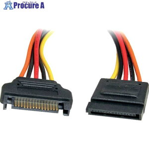 StarTech SATA�d�������P�[�t�J��/30cm/15 - 15�s��/�I�X-�I�X/�V���A��ATA HDD �n�[�h�f�B�X�N�p SATAPOWEXT12 1�{ ��537-4258