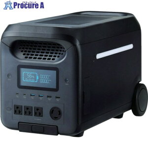 ELECOM |[^ud 2560Wh ACio2500W AC×4 ubN DE-PS2500PBK 1 679-6790 ԏn
