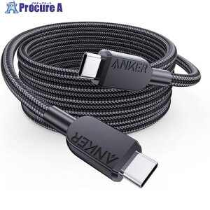 Anker USB-C �� USB-C �P�[�u�� (���ϋv�i�C����) 1.8m �u���b�N A81C6011 135�{ ����635-6513 �y�����s�x���ρz
