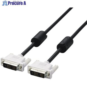 ELECOM DVI�V���O�������N�P�[�u�� 5.0m �u���b�N CAC-DVSL50BK 1�{ ����538-0626�y������ϕs�z