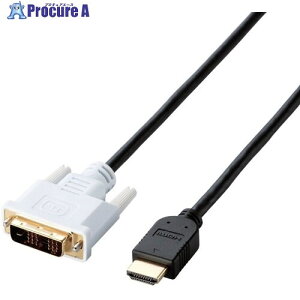 ELECOM EURoHS�w�ߏ���HDMI�[DVI�ϊ��P�[�u�� 1.5m �u���b�N CAC-HTD15BK 1�{ ����538-0979�y������ϕs�z