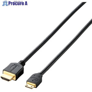 ELECOM �C�[�T�l�b�g�Ή�HDMI-Mini�P�[�u��(A�[C) 1.5m �u���b�N DH-HD14EM15BK 1�{ ����538-6063�y������ϕs�z