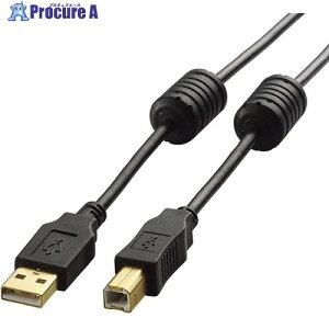 ELECOM EURoHS�w�ߏ���USB2.0�P�[�u��5.0m �u���b�N U2C-BF50BK 1�{ ����541-0673
