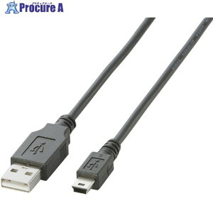 ELECOM EURoHS�w�ߏ���USB2.0�P�[�u��0.5m(�u���b�N) U2C-M05BK 1�{ ��541-1238