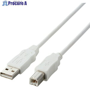ELECOM EURoHS�w�ߏ���USB2.0�P�[�u��5.0m�z���C�g USB2-ECO50WH 1�{ ����541-2421