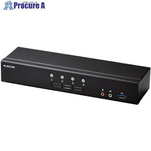 ELECOM p\Rؑ֊(KVM) DisplayPort(TM) 4|[g KVM-NDUS4 1 654-6203