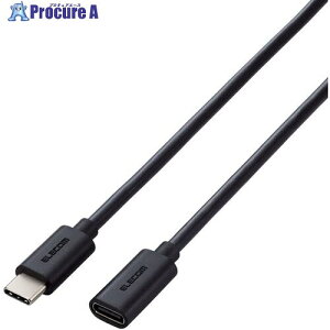 ELECOM USB2.0�����P�[�u�� C-C���X�^�C�v USB Power Delivery�Ή� 2.0m �u���b�N MPA-ECC20BK 1�{ ����654-8034