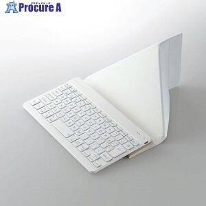 ELECOM Bluetoothミニキーボード Slint 超薄型 パンタグラフ式 保護ケース付 ホワイト TK-TM15BPWH 1個 ■▼657-3753