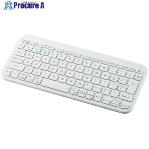 ELECOM Bluetoothミニキーボード Slint 薄型 パンタグラフ式 マルチペアリング ホワイト TK-TM10BPWH 1個 ■▼657-5245