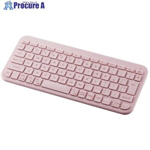 ELECOM Bluetoothミニキーボード Slint 薄型 パンタグラフ式 マルチペアリング ピンク TK-TM10BPPN 1個 ■▼657-5257