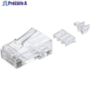 ELECOM RJ45�R�l�N�^ ���[�h�o�[�t�� 100���� LD-6RJ45T100/L 1�� ����666-3029