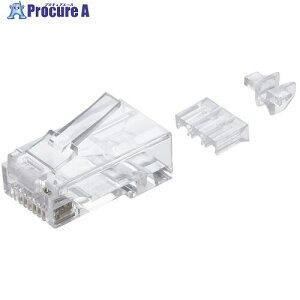 ELECOM RJ45�R�l�N�^ ���[�h�o�[�t�� 10���� LD-6RJ45T10/L 1�� ����666-3043